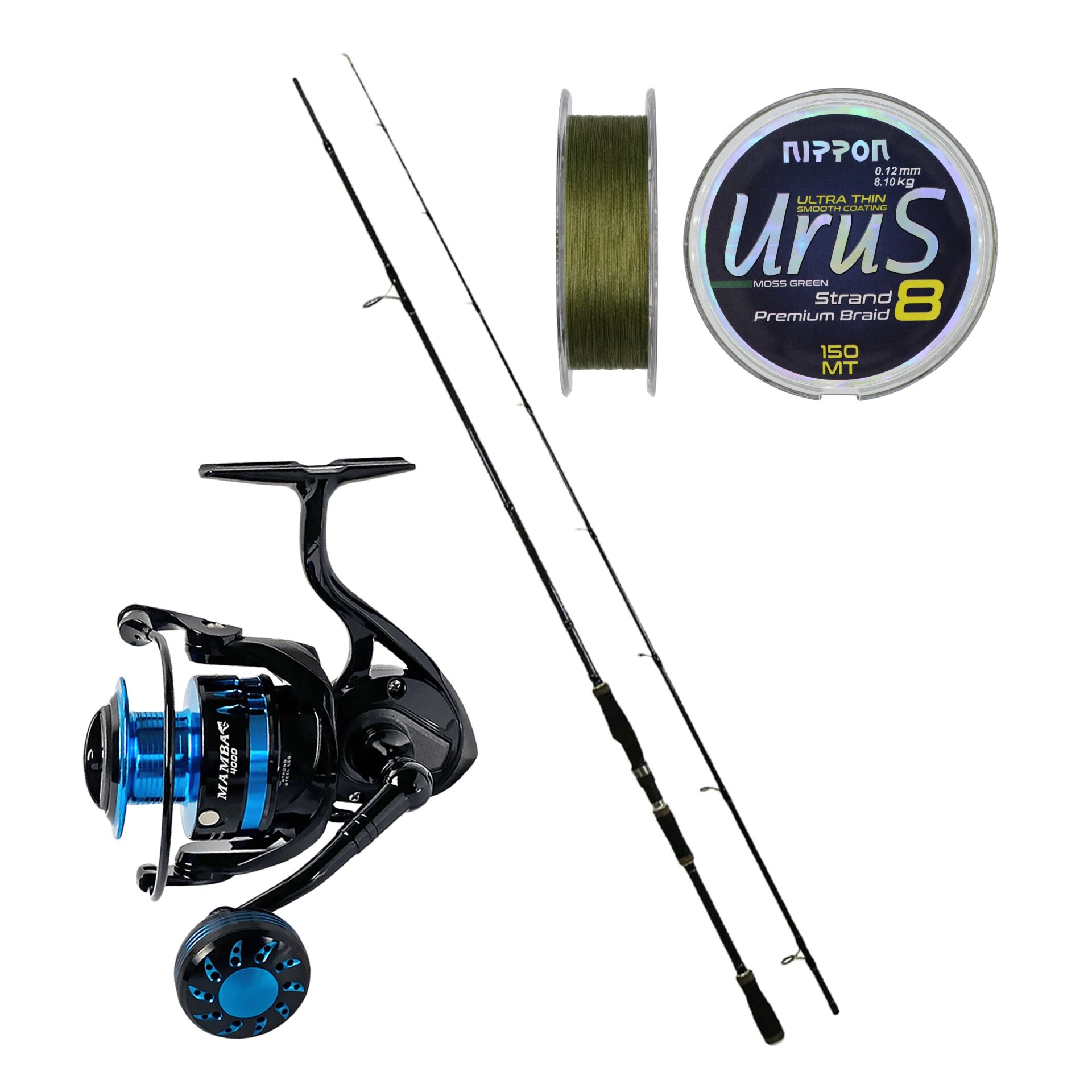 Eurofish Black Mamba 270 cm 8-38 gr + Ajiking Mamba 4000 Spin Olta Seti