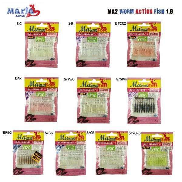 Ma2 Worm Action Fish 1.8 Pwg