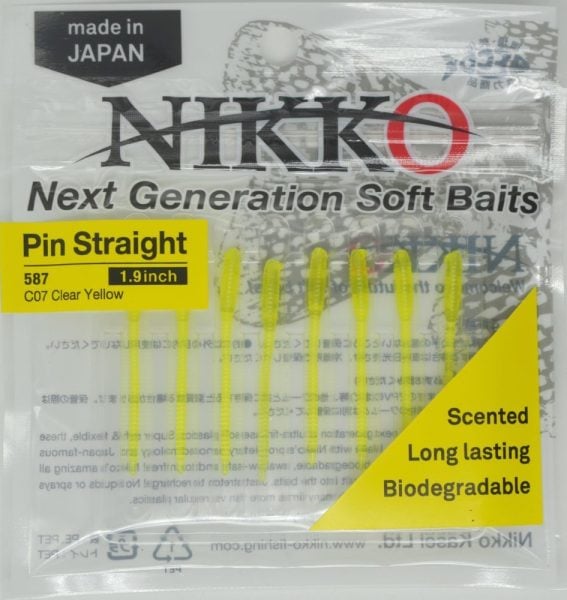 Nikko Pin Straitgh 48mm LRF Silikonu 587 Clear Yellow