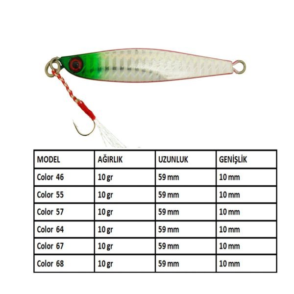Aqua Salty Zero Jig 10 gr - 64