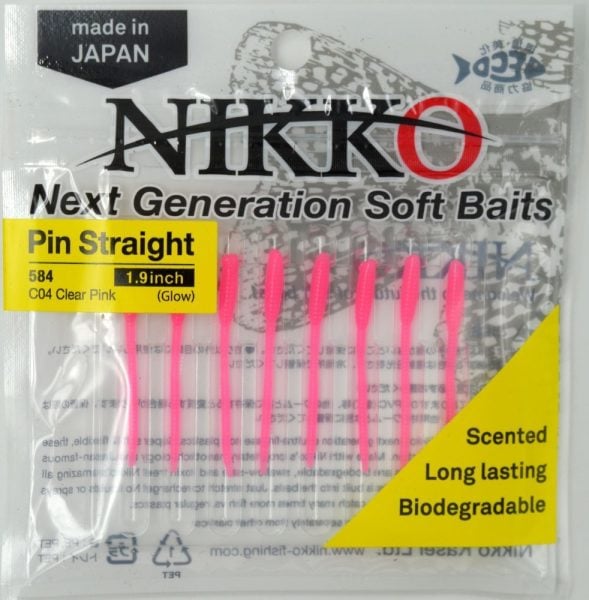 Nikko Pin Straitgh 48mm LRF Silikonu 584 Dark Pink Glow