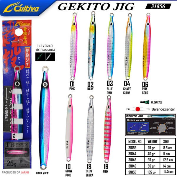 Cultiva 31856 Gekito Jig 25g 8.5cm 06