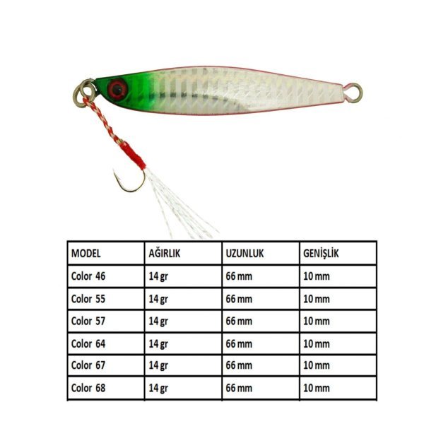 Aqua Salty Zero Jig 14 gr - 64