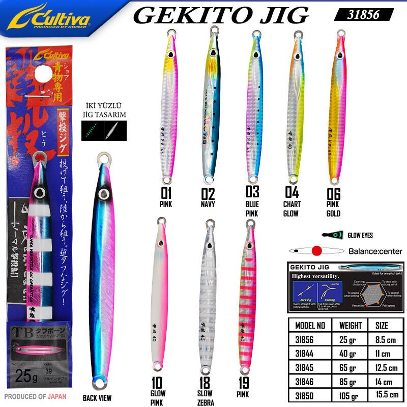 Cultiva 31856 Gekito Jig 25g 8.5cm 10