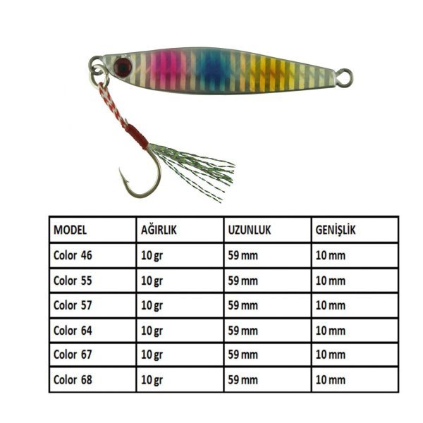 Aqua Salty Zero Jig 10 gr - 55