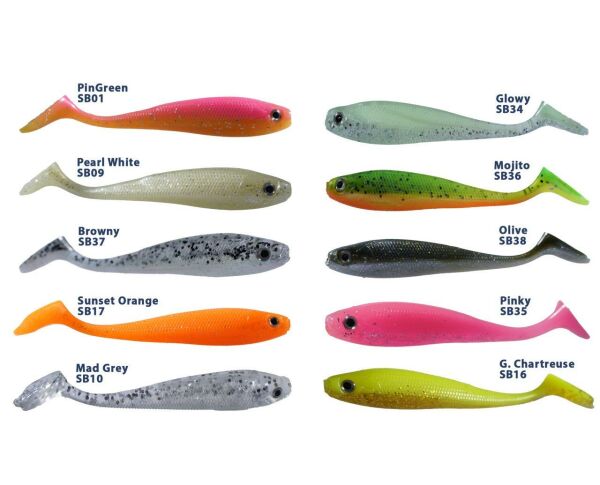 Fujin Duck Tail 9cm Silikon Balık Glowy