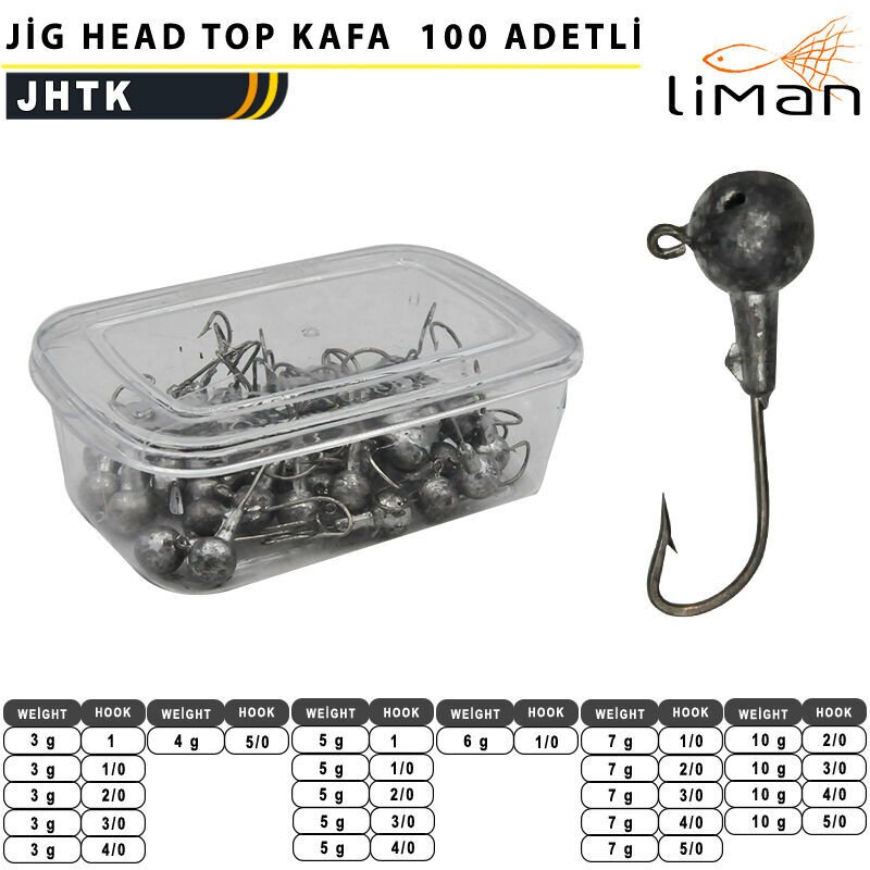 Liman Jig Head Top Kafa - 50 Adetli 5 g - #1/0