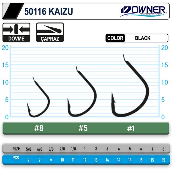 Owner 50116 Kaizu Black İğne 6
