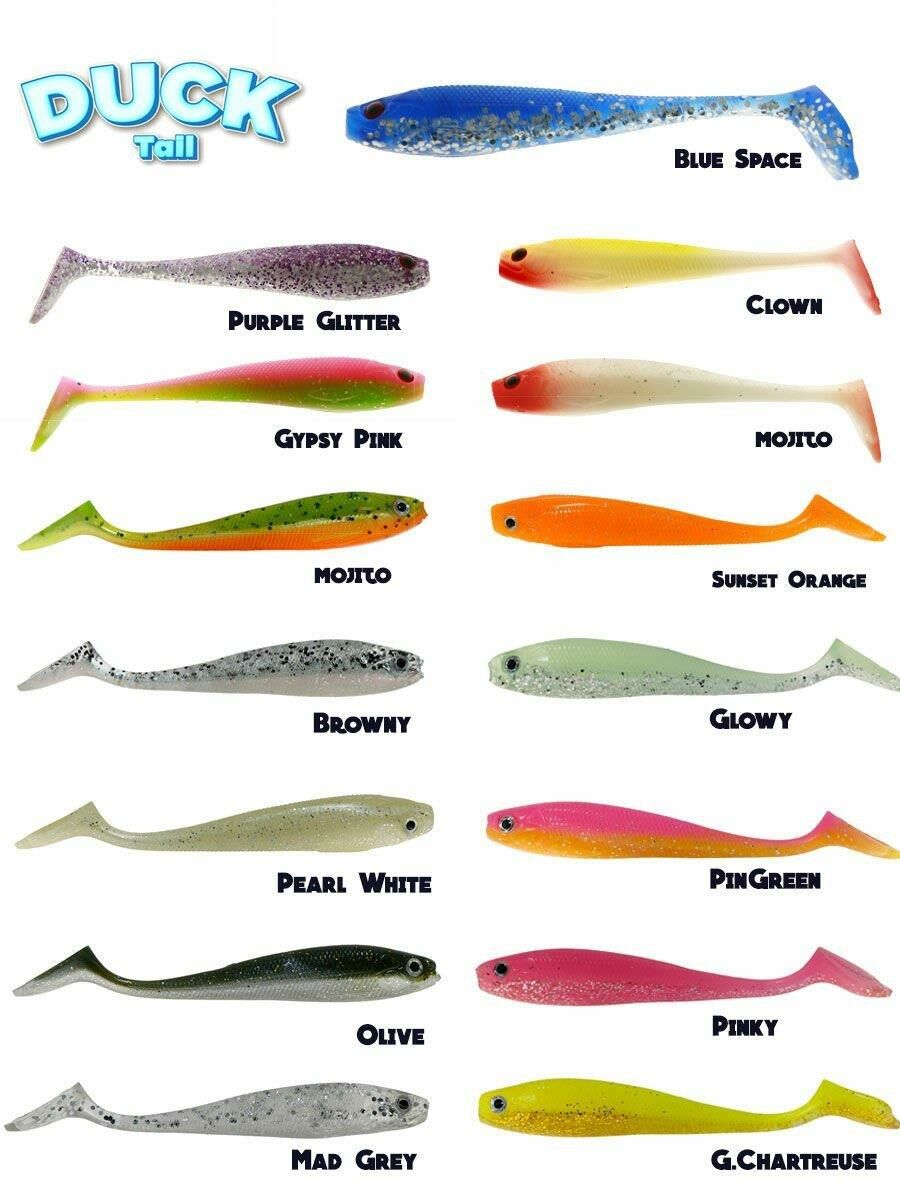 Fujin Duck Tail 9cm Silikon Balık PinGreen