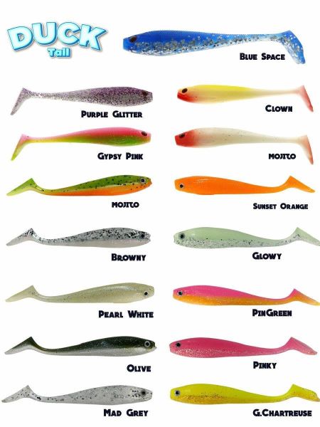 Fujin Duck Tail 9cm Silikon Balık Pinky