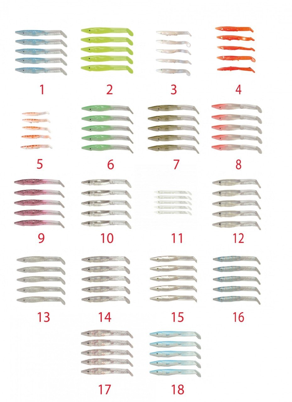 Captain 3597 Elegant 7.5cm Silikon Zargana 5'li Paket Suni Yem 03