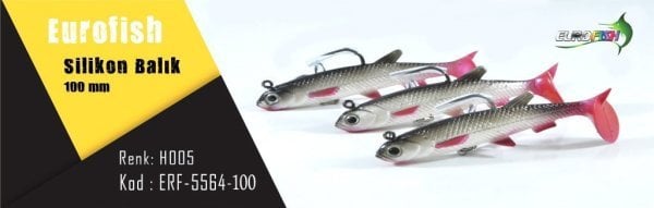 5564 Silikon Balık 100 Mm - H005