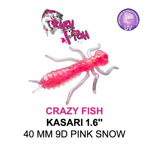 CRAZY FISH KASARI 40 MM COLOR: 9D PINK SNOW