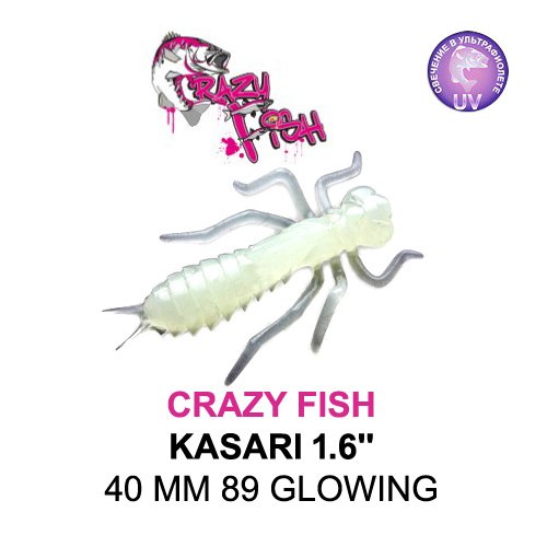 CRAZY FISH KASARI 40 MM COLOR: 89 GLOWING