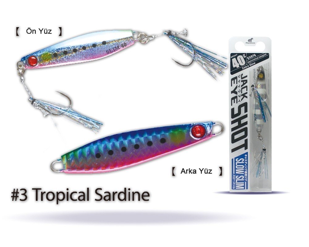 Hayabusa EX 976 Jack Eye Slow Slim 40gr Light Jig Suni Yem 3