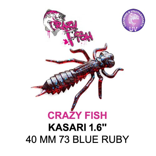 CRAZY FISH KASARI 40 MM COLOR: 73 BLUE RUBY
