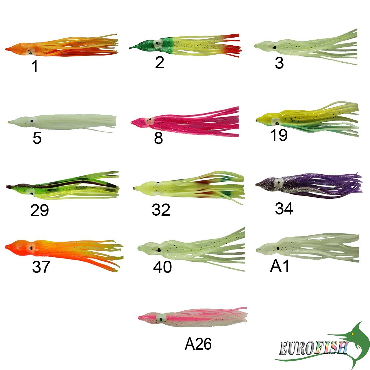 Eurofish Ahtapot Silikon 13 Cm 10lu 19