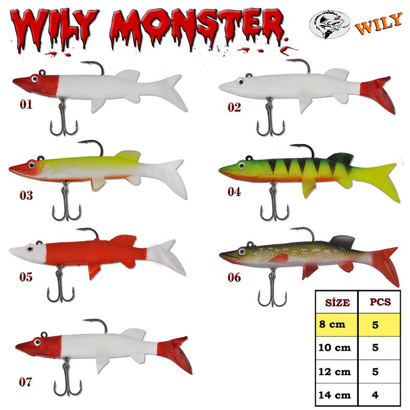 Wily Monster Turna Silikon 8 cm 01