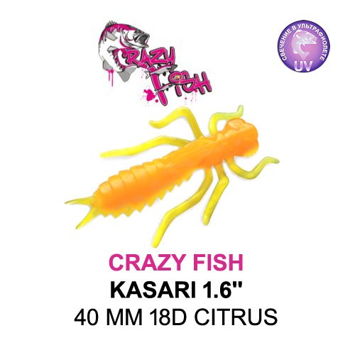 CRAZY FISH KASARI 40 MM COLOR: 18D CITRUS