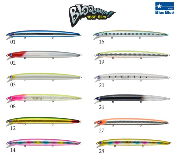 BlueBlue Blooowin! 165F 24G Slim Maket Balık 16