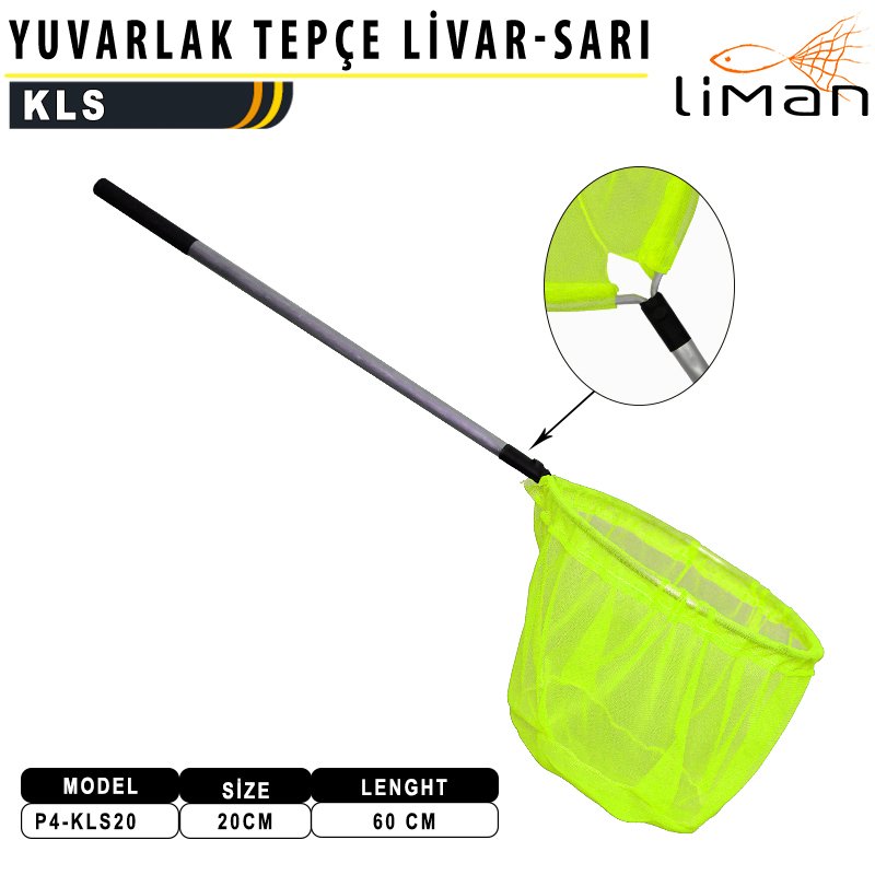 Liman Kepçe Livar Yuvarlak  20 cm - 60 Cm Sarı