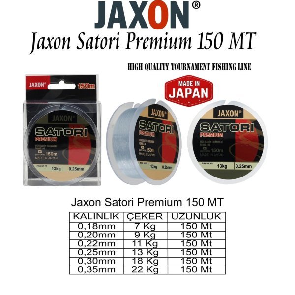 Jaxon Satorı Premıum 150 Mt 0,30 mm
