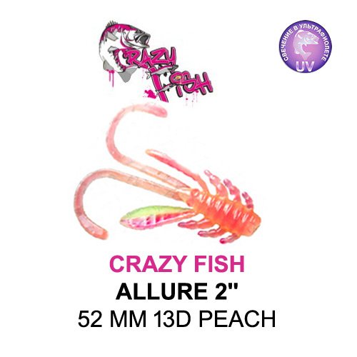 CRAZY FISH ALLURE 52 MM COLOR: 13D PEACH