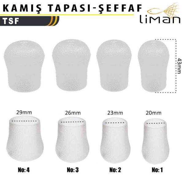 Liman Kamış Tapası Şeffaf 4