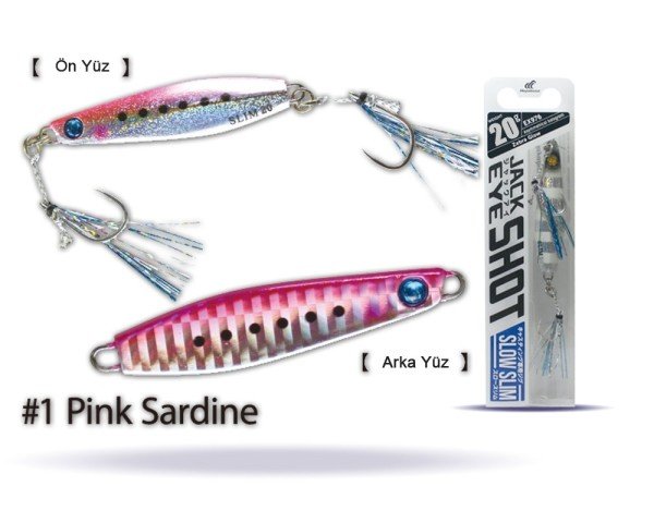Hayabusa EX 976 Jack Eye Slow Slim 20gr Light Jig Suni Yem 1