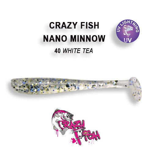 CRAZY FISH NANO MINNOW 1,6 / 40 MM / COLOR: 40 WHITE TEA