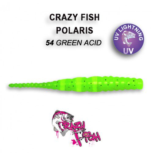 CRAZY FISH POLARIS / 45 MM / COLOR: 54 GREEN ACID