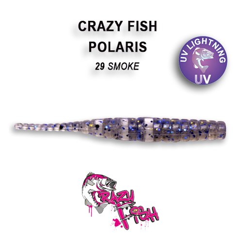 CRAZY FISH POLARIS / 45 MM / COLOR: 29-6 SMOKE
