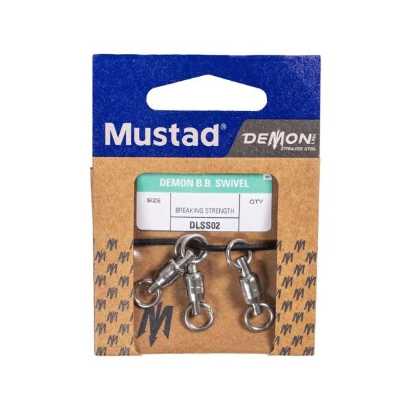 Mustad Demon Ball Bearing Swivel DLSS02 Bilyalı Fırdöndü Standart - NO:4 - 3LÜ