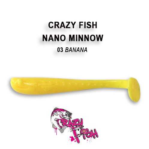 CRAZY FISH NANO MINNOW 1,6 / 40 MM / COLOR: 03 BANANA