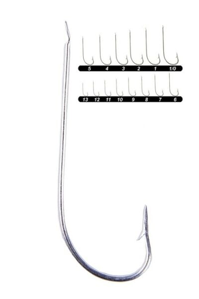 Youvella 1307 Palalı Çapraz Olta İğnesi 1.000'li Paket Galvaniz 8