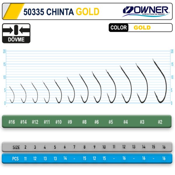 Owner 50335 Chinta Gold İğne 10