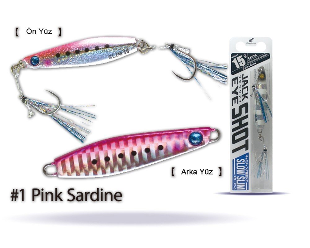 Hayabusa EX 976 Jack Eye Slow Slim 15gr Light Jig Suni Yem 1
