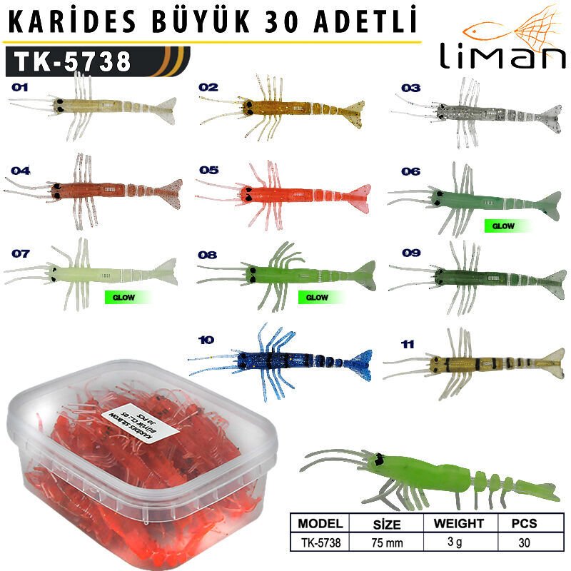 Liman Karides Silikon Büyük 30 adetli 06