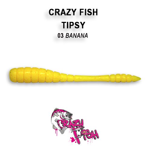 CRAZY FISH TIPSY / 50 MM / COLOR: 3-6 BANANA