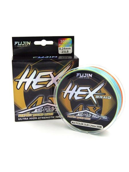 Fujin Hex Braid 4x 300mt Multicolor PE İp Misina 