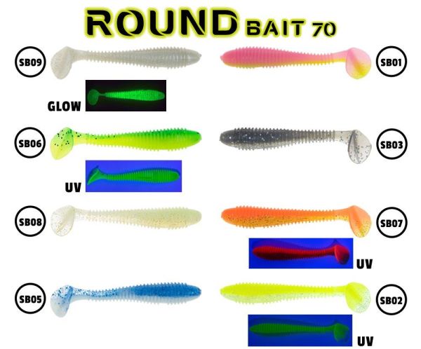 Fujin Round Bait 70mm Silikon Balık SB03