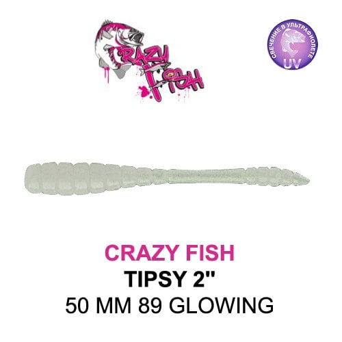 CRAZY FISH TIPSY / 50 MM / COLOR: 89 GLOWING