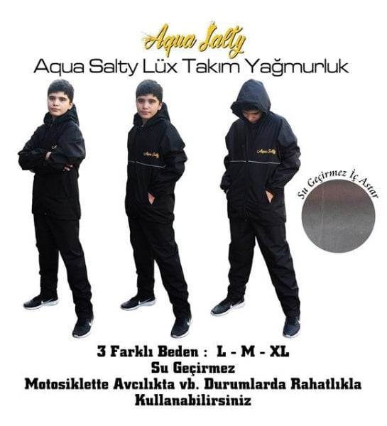 Aqua Salty Lüx Takım Yağmurluk M