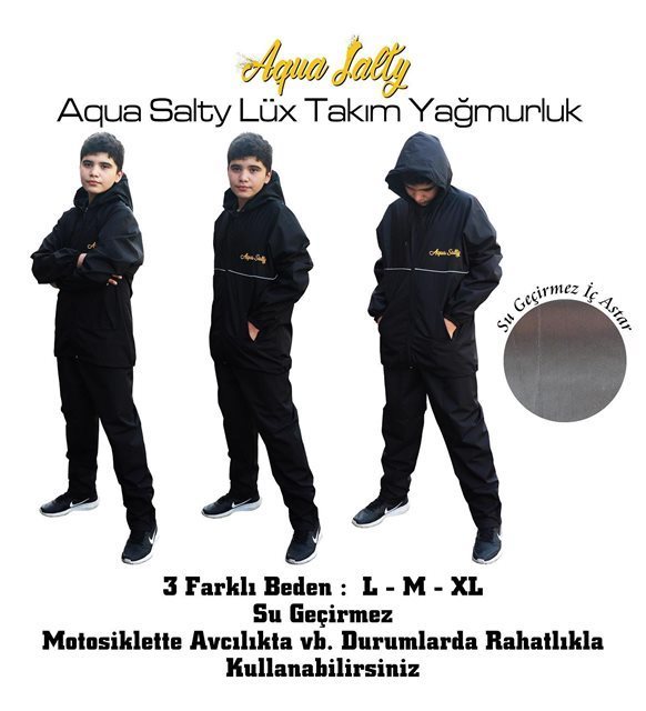 Aqua Salty Lüx Takım Yağmurluk L