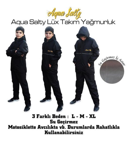 Aqua Salty Lüx Takım Yağmurluk L