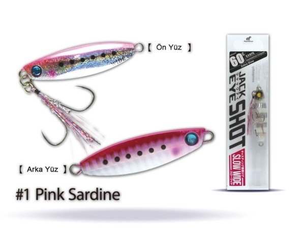 Hayabusa EX 975 Jack Eye Slow Wide 60gr Light Jig Suni Yem 1