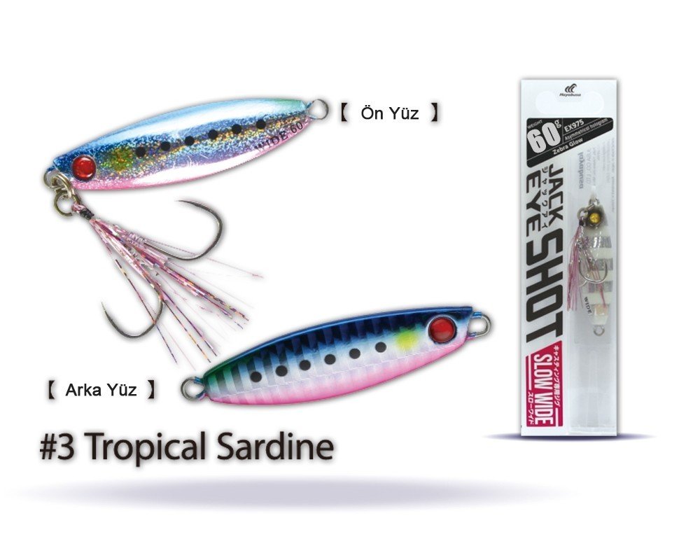 Hayabusa EX 975 Jack Eye Slow Wide 60gr Light Jig Suni Yem 3