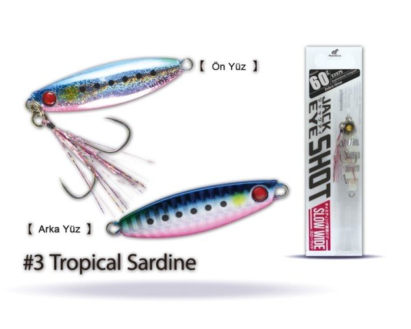 Hayabusa EX 975 Jack Eye Slow Wide 60gr Light Jig Suni Yem 3