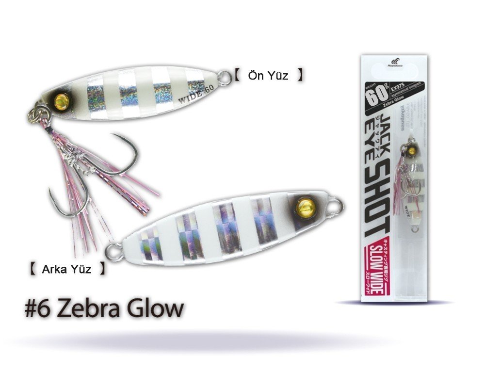 Hayabusa EX 975 Jack Eye Slow Wide 60gr Light Jig Suni Yem 6