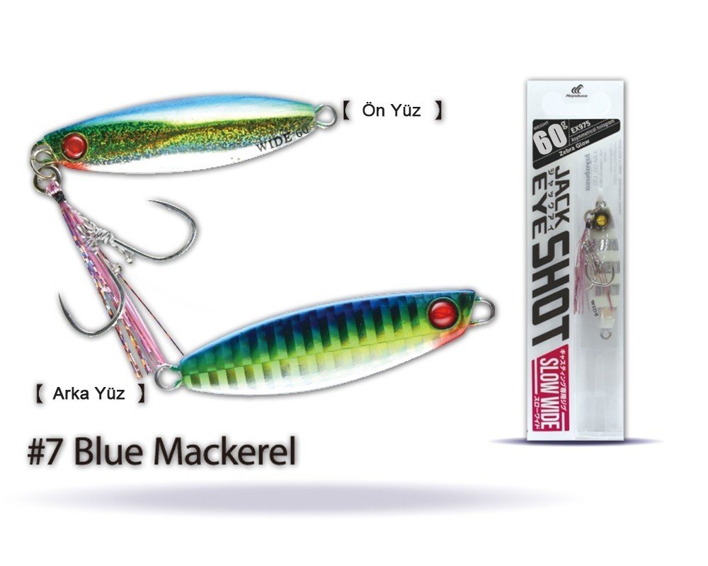 Hayabusa EX 975 Jack Eye Slow Wide 60gr Light Jig Suni Yem 7